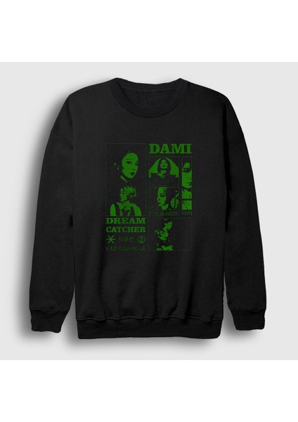 Unisex Siyah Dami K Pop Dreamcatcher Sweatshirt