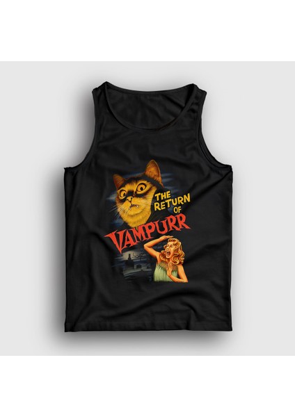 Siyah Vampurr Vampir Hediye Kedi Kedili Atlet