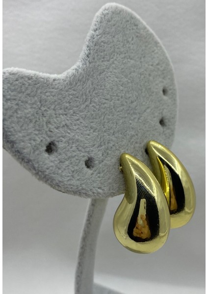 Gold Renk Damla Model Küpe