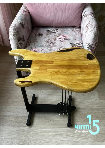 Gitar Sehpa - Özel Gitar Tasarım Sehpa Panel Ağaç