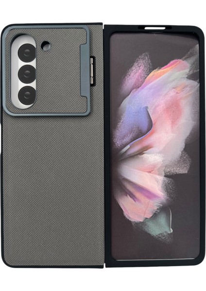 Samsung Galaxy Z Fold 5 Uyumlu Manyetik Standlı Seri Arka Koruma Kılıf