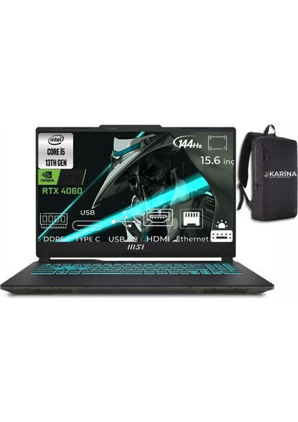 Msı Cyborg 15 Intel Core I5 13420H A13VF-896XTR-08 32GB 1tb RTX4060 Freedos 15.6" Fhd 144Hz Taşınabilir Bilgisayar &A13VF896XTRK08