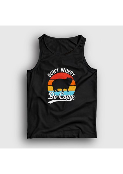 Siyah Don't Worry Be Capy Capybara Atlet