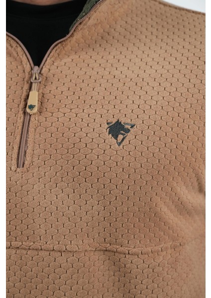 Wolftrap Tactical Yalaz Balıkçı Yaka Bej Taktik Polar Kazak