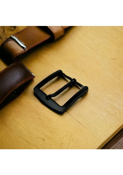 Kemer Tokası 4,5 cm Siyah Boyalı 1 Adet (Leathercraft, Deri Hobi)
