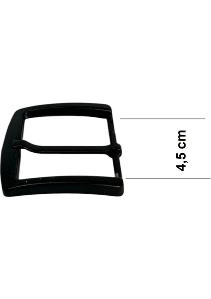 Kemer Tokası 4,5 cm Siyah Boyalı 1 Adet (Leathercraft, Deri Hobi)
