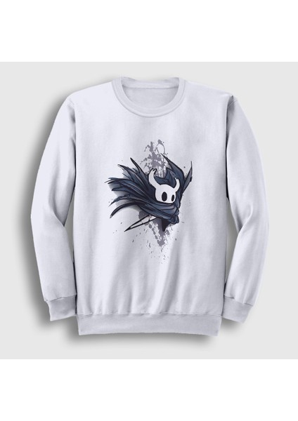 Unisex Beyaz Robe Oyun Hollow Knight Sweatshirt