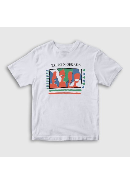 Çocuk Beyaz Vintage Talking Heads T-Shirt