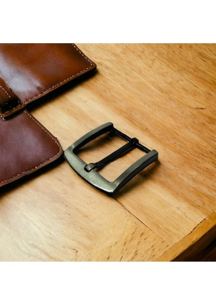 Kemer Tokası 4,5 cm Siyah Silme 1 Adet (Leathercraft, Deri Hobi)