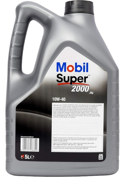 Super 2000 X1 10W40 Motor Yağı 4 L + 1 L ÜT:2024