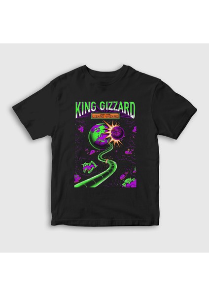Çocuk Siyah Stadthalle King Gizzard And The Lizard Wizard T-Shirt