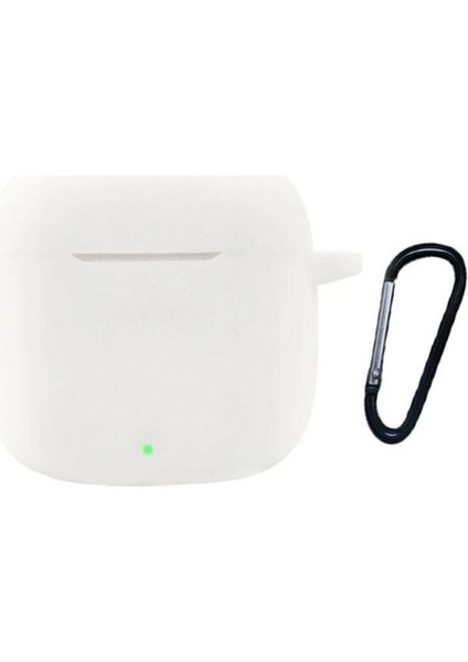 Huawei Freebuds Se 3 Uyumlu Kılıf Mat Kancalı Silikon SF13 Beyaz