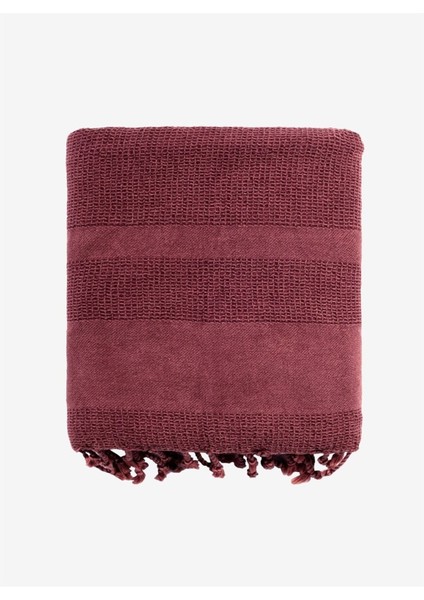 Stone Pamuk Koltuk Şalı Kiremit 140 x 170