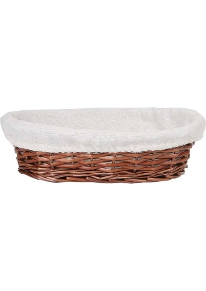 Hasır Bezli Oval Hamur Mayalama Sepeti 20 cm (ES-2015)