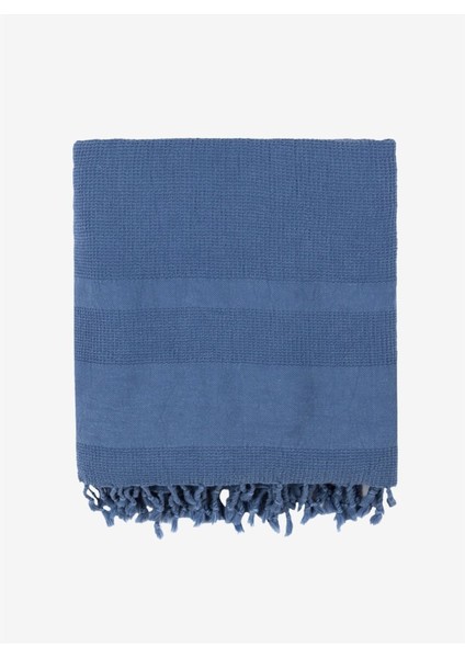 Star Pamuk Koltuk Şalı Denim Rengi 140 x 170
