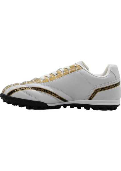 Erkek Halı Saha Ayakkabısı Beyaz Altın Detaylı Tasarım ile Rahat Kullanım modelleri