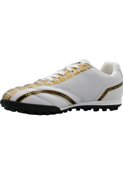 Erkek Halı Saha Ayakkabısı Beyaz Altın Detaylı Tasarım ile Rahat Kullanım fırsatları