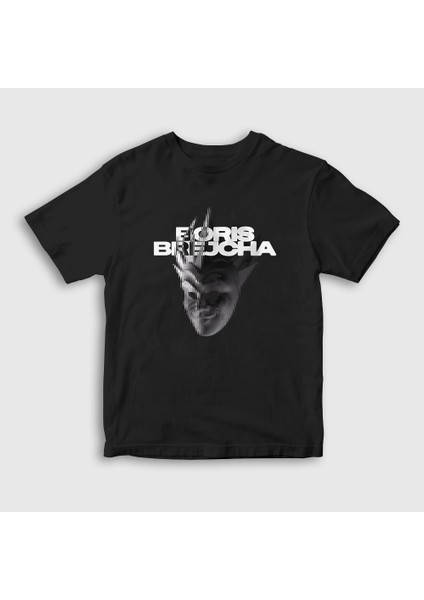 Çocuk Siyah Mask V2 Dj Boris Brejcha T-Shirt