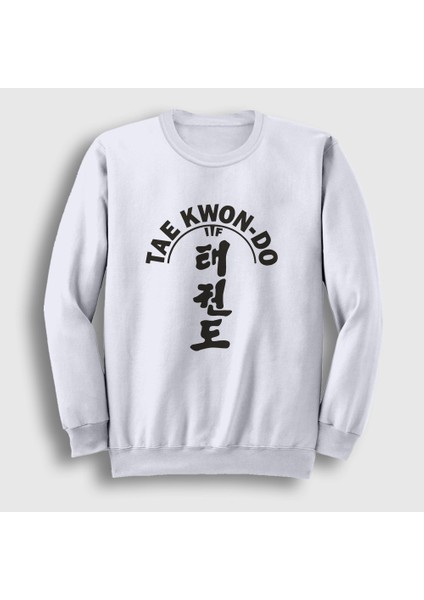 Unisex Beyaz Itf Taekwondo Ufc Mma Tekvando Sweatshirt