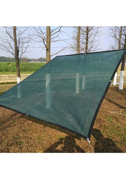 Gölgeleme Tülü – 40 Lık Gölgelik File – Siyah Şeritli Halkalı - 5 Metre x 50 Metre