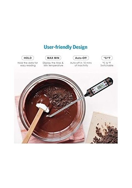 Gıda Termometresi Dijital Sıcaklık Derece Kutulu Et Süt Mama Yemek Isı Ölçer modelleri