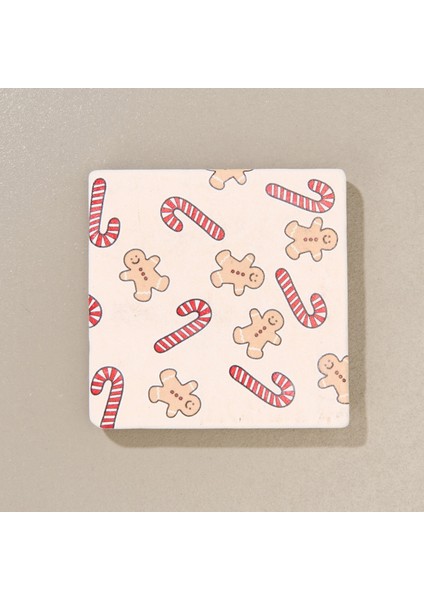 Kitchen Kurabiye Adam Bardak Altlığı - Renkli - 10 cm fiyatları