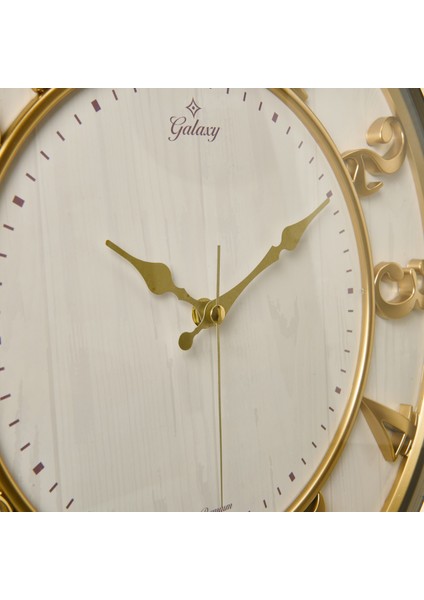 1963-CA Kabartma Rakam Duvar Saati - Bej - 46 cm fırsatları