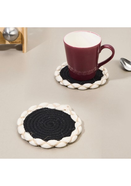 Soft Laetus Bardak Altlığı - Siyah - 13X13 cm