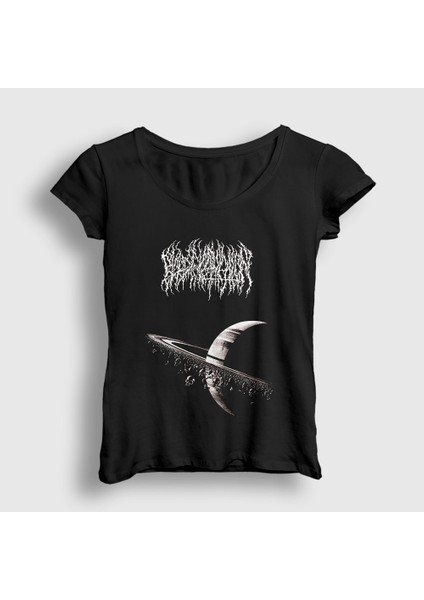 Kadın Siyah Extinction Blood Incantation T-Shirt