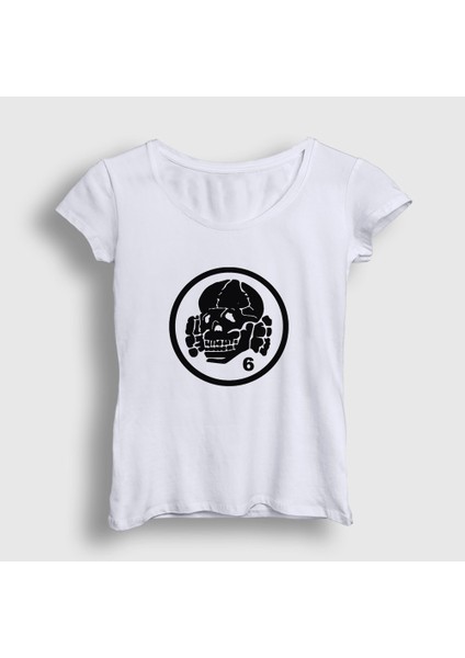 Kadın Beyaz Logo V2 Müzik Death In June T-Shirt