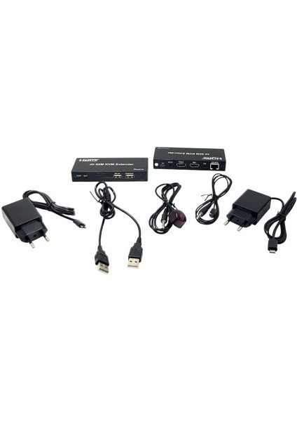 4K 60METRE Hdmı+Usb+Ir To Cat6 Kvm Extender