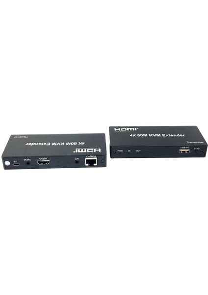 4K 60METRE Hdmı+Usb+Ir To Cat6 Kvm Extender