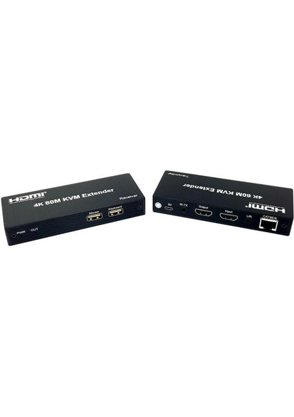 4K 60METRE Hdmı+Usb+Ir To Cat6 Kvm Extender