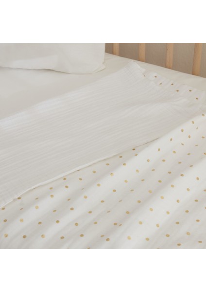 Bonbon Müslin %100 Pamuk Bebek Battaniye Beyaz 70X100 cm modelleri