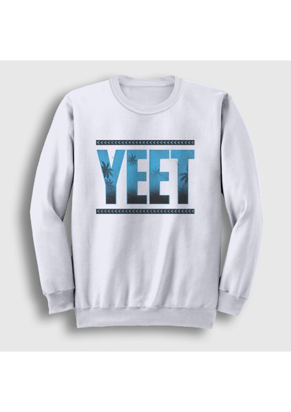 Unisex Beyaz Yeet Ufc Mma Güreş Jey Uso Sweatshirt