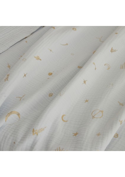 Starry Müslin %100 Pamuk Bebek Battaniye Mavi 70X100 cm modelleri