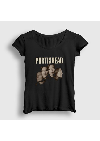Kadın Siyah Beth Gibbons Müzik Portishead T-Shirt
