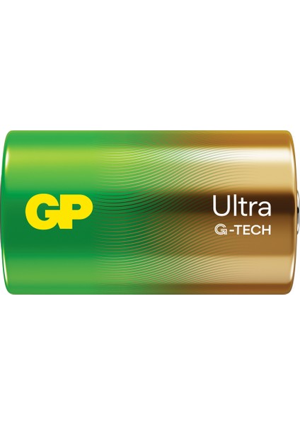 G-Tech Ultra Alkalin Kalın LR20 - D Boy 1.5V 2 Kart 4 Adet Pil
