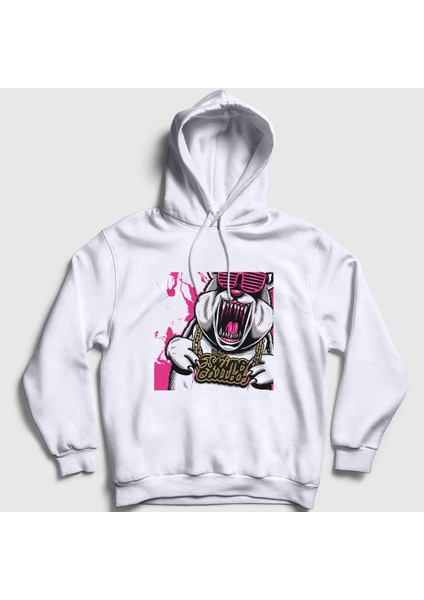 Unisex Beyaz Electric Eskimo Callboy Kapüşonlu Sweatshirt