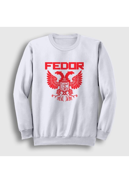 Unisex Beyaz Emperor V2 Ufc Mma Fedor Emelianenko Sweatshirt