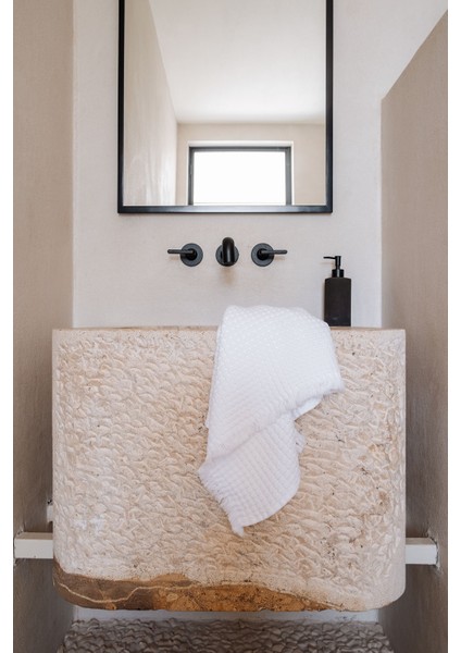 Eye Waffle Pamuk Havlu Beyaz 100 x 150 modelleri