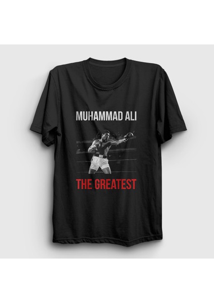 Siyah Great Boxing Boks Muhammad Muhammed Ali T-Shirt