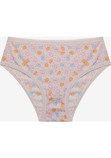 Kız Çocuk Happy Balloons 3lü Çok Renkli Slip Külot