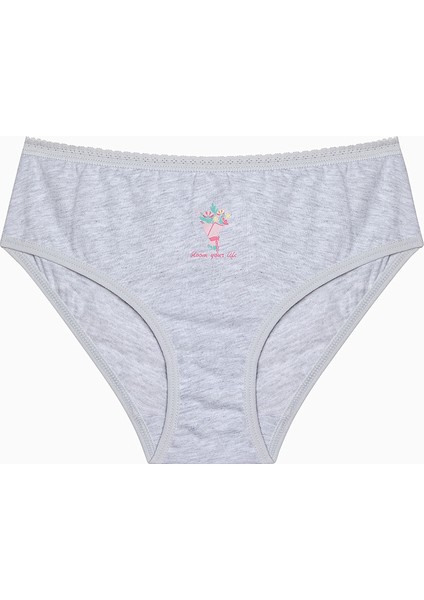 Kız Çocuk Sweet Heart Çok Renkli 5li Slip Külot