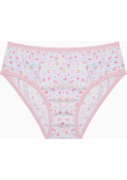 Kız Çocuk Sweet Heart Çok Renkli 5li Slip Külot