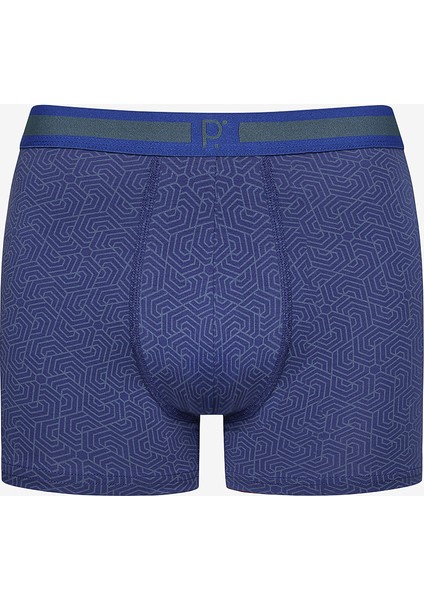 Erkek Geometric 3lü Çok Renkli Boxer