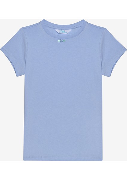 Pamuklu Kız Çocuk Blue Roses 2li Çok Renkli Pijama Takımı