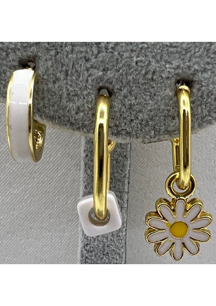 Üçlü Set Küpe modelleri
