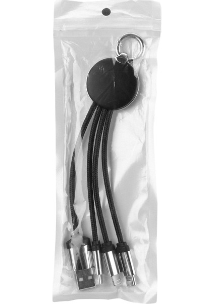 SL-CP110 20CM 2A Microusb+Lightning+Typec 3 In 1 LED Logolu Şarj Kablosu