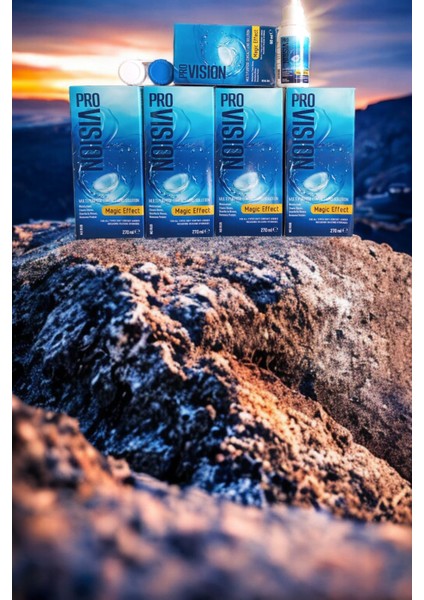 PRO-VISION Lens Solüsyon 270 ML X 4 + SEYAHAT BOY HEDİYE